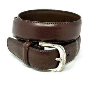 Chaps Ralph Lauren Leather Belt Brown Size 36